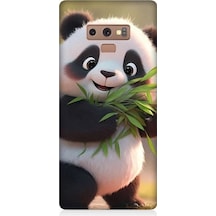 Samsung Galaxy Note 9 Uyumlu Sevimli Panda Ve Bambu Desenli Silikon Kılıf