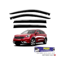 Replax Kia Niro 2016-2021 Kromlu Cam Rüzgarlığı 4lü