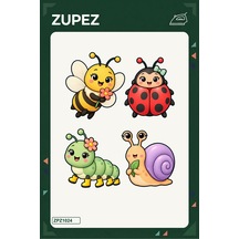Bahçe Minikleri 19x25 Cm Ütüyle Uygulanan Baskı Zpz1024 - 928157338