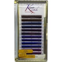 Kaşmir Y 0.07-D 11 MM Renkli Mix Kirpik
