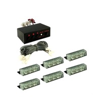 Çakar Led 18 Led Şeffaf Cam (Mavi Renk)