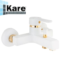 Kare Stil Mix Beyaz Banyo Bataryası Mat Beyaz