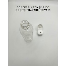 20 Adet Plastik Şişe 100 Cc / 250 Cc / 350 Cc Çıtçıt Kapaklı Beyaz / Siyah 20 Adet Plastik Şişe 250 Cc Çıtçıt Kapaklı Beyaz