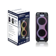 Hepu Hp-940 2x10'' 2x25cm Kablosuz 1 El Mikrofon Bluetooth Şarjlı Müzik Kutusu