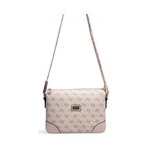 Silver & Polo Silver Polo Pembe - Pudra Monogram Kadın Çapraz Çanta Sp784