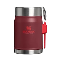 Stanley Klasik Paslanmaz Çelik Yemek Termosu Kaşıklı 0,40 Lt - Cranberry Koyu Kırmızı