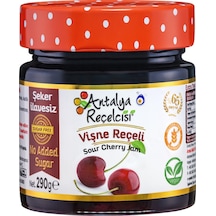 Antalya Reçelcisi Rafine Şeker İlavesiz Vişne Reçeli 290 G