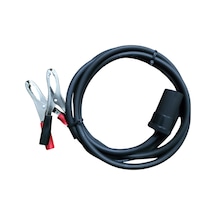Aküden Bağlantılı Araç Çakmaklık Uzatma Kablosu Akü Maşalı 12-24 Volt 16 Amper 2 X1,5mm Ttr Bakır 2 Mt-siyah