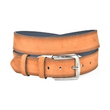 Deepsea Erkek Taba 4 Cm Eninde Süet Kemer Suni Süet Spor Kemer 2402643 Taba