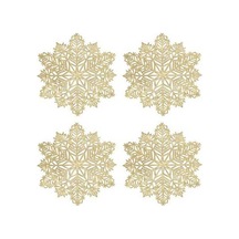 Kırmızı Masa Örtüsü & Süslemeler - Amerikan Altın Desenli Altın