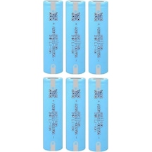 Aspilsan A28 Başlıksız Puntalı 3.7v 2900mah 25a Discharge Şarjlı Li-ıon Pil 6 Adet Set