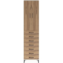 Arges Dolap 3 Raflı 7 Çekmeceli 2 Kapaklı 60x30x243 Aytaşı-çam Aytaşı