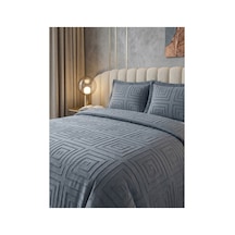 Premium Kabartma Dokulu Royal Model Çift Kişilik Yatak Örtüsü 2 Adet Yastık Kılıfı Dahil 250 X 260 Premium23004 Siyah