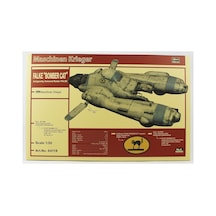 Hasegawa 64119 1/20 Ölçek, Falke Antigravity Armored Raider Pkf.85 Bomber Cat , Maschinen Krieger Serisi, Bilim Kurgu Plastik