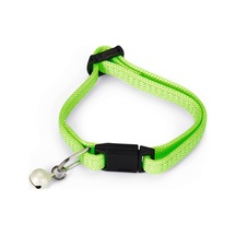 Hnrlıshp Beeztees Yavru Kedi Boyun Tasması, Zilli, Parlak Yeşil, 15-22cm