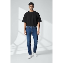 Myrab Denim Erkek Mavi Regular Fit Rahat Kesim Denim Kot Pantolon - Esnek Likralı Jeans