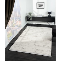 Feel Fl004g Krem Halı Modern Desen Akrilik Tozu Az Pamuk Taban Salon Halısı Yatak Odası Koridor Krem-kahve