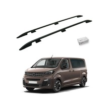 Turtle Opel Zafira Life Mk3 2019-2025 / Orta Şasi Tavan Çıtası Crown Siyah