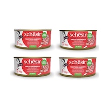 Schesir Ton Ve Karidesli Tam Ve Dengeli Kedi Konserve Jöleli 140 Gr. X 4 Adet