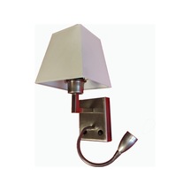 Yatak Başı Okuma Lambalı Abajurlu Anahtarlı Aplik Hotel Yatak Odası Vs. Bej