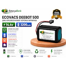 Bataryabank Ecovacs Deebot 500 Uyumlu Robot Süpürge Bataryası 14.4v 3200mah Li-ion Şarj Edilebilir Pil