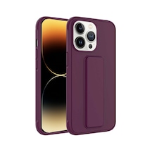 Apple Uyumlu iPhone 14 Pro Kapak Standlı El Tutacaklı Silikon Kılıf