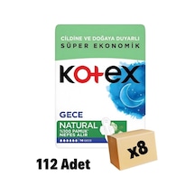 Kotex Natural Gece Hijyenik Ped 8 x 14'lü
