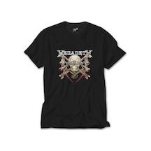 Megadeth Skull Siyah Tişört Siyah