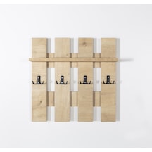 Left Duvar Askılığı, Raflı, Modern, Şık Safirmeşe Safir Meşe