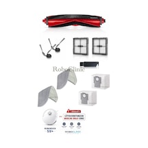 Roborock S9 Plus Çöp İstasyonlu Robot Süpürge Uyumlu Yedek Toz Torbası, Fırça, Hepa Filtre, Mop-10 Parça