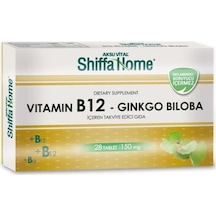 Shf Vitamin B12-Ginkgo Biloba Tablet Aksu Vital