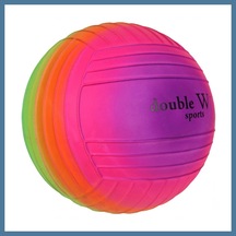 Bezos Double W Sports Gökkuşağı Tırtıklı Pvc Top 23cm Btkfz