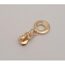 Angel Çanta Aksesuar Light Gold Renk Yuvarlak Tutmalı Fermuar Başı
