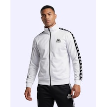 Kappa 222 Banda Andry Full Zip Erkek Beyaz Regular Fermuarlı Eşofman Üstü