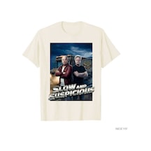 Flood Of Style Yavaş Ve Şüphekar Meme T-shirt Erkekler Kadınlar Için % 100% Pamuklu T Shirt Kısa Kollu Üstle Bej