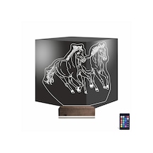 Luvivia At Tasarım 3d Lamba - Masa Gece Lambası V4 Şeffaf