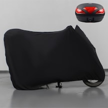 Kuba Filinta 200 Çantalı Siyah Kumaş Motosiklet Branda Motor Penye Branda