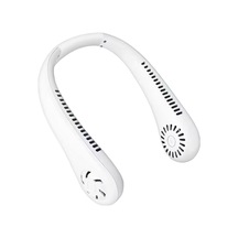 Yapraksız Askılı Boyun Fanı, Mini Taşınabilir Fan Beyaz,