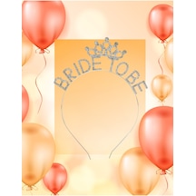 Bride To Be Metal Kristal Taşlı Taç Bekarlığa Veda Nedime Tacı Çok Renkli