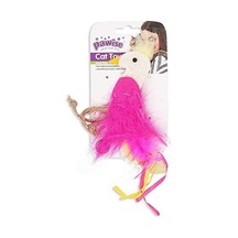 Catnipli Tüylü Flamingo Kedi Oyuncağı 14 Cm