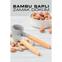 Fındık Ve Ceviz Kırıcı - Bambu Saplı Döküm Ceviz Fındık Kıracağı 721983 Döküm Bej