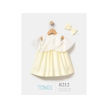 Tongs Baby Kız Bebek Saç Bantlı Elbise Sarı 8212