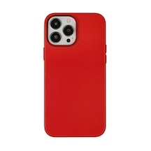 Apple iPhone Uyumlu,  13 Pro Kılıf Asya Deri Silikon - Kırmızı