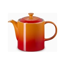 Le Creuset 4 Fincan Kapasite Şık Tasarım Büyük Seramik Demlik Turuncu