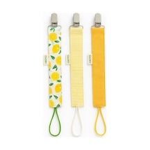 3lü Set Emzik Askısı Limon Desenli
