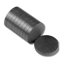 Ferrit Mıknatıs Oxit Magnet Çap 10 Mm Kalınlık 3 Mm Yuvarlak Kömür - 2.000 Adet