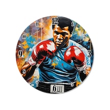 Boksör Muhammed Ali Tasarım Duvar Saati