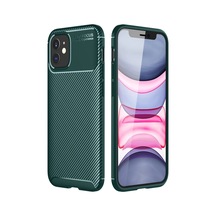 Apple Uyumlu iPhone 12 Mini Kılıf Auto Focus Karbon Kapak - Yeşil 0.2M-Çok Renkli