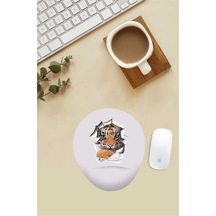 Kaplan Pençesi Desenli Bilek Destekli Mouse Pad Mousepad