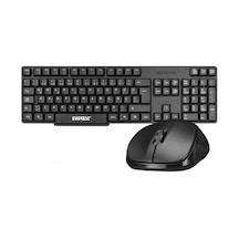 Everest Km-6852 Siyah Usb Kablosuz Combo Q Standart Klavye + Mouse Set Optik